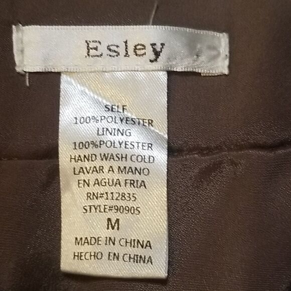 Mocha skirt with Gold Stripe Overlay - Picture 5 of 5